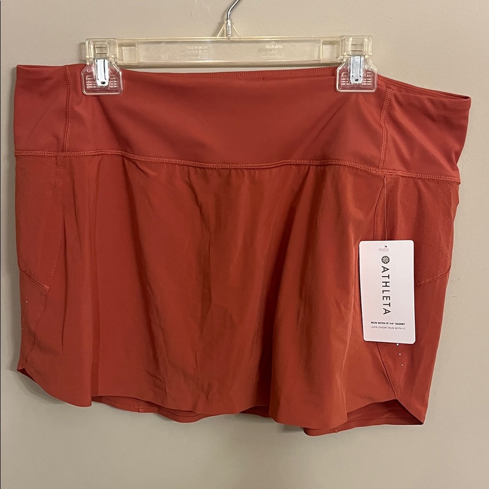 NWT tennis skirt Athleta Women's Terracotta Skort